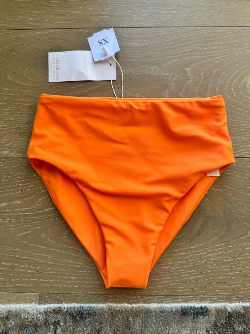 San Lorenzo Orange High Waist Bikini Bottom